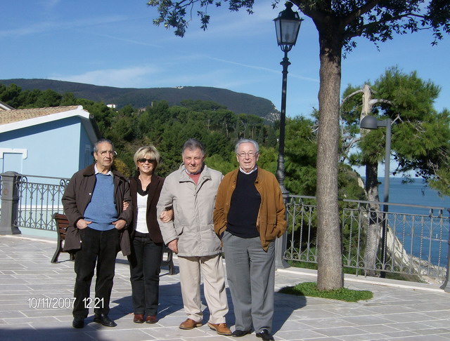 Bruno Lapecorella, la signora Patrizia Maggi, Sebastiano Di Paolo, Franco Montefiori, Riviera del Conero, novembre 2007