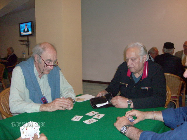Guido Sàpora al tavolo di gioco con Luciano Battista, coppia fortissima!, Palinuro 2009